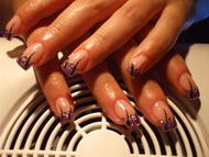 Zselés műköröm díszítés